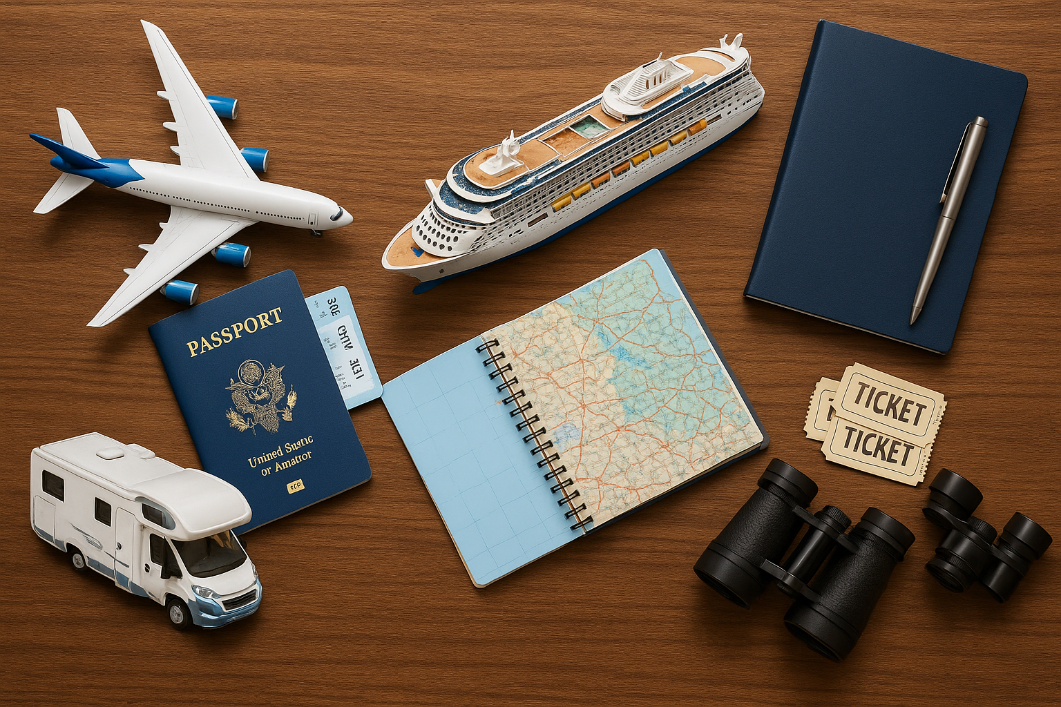 Planejamento Completo da Viagem (Passagens, Cruzeiros, Motorhomes, Hotéis, Atividades e Atrações)